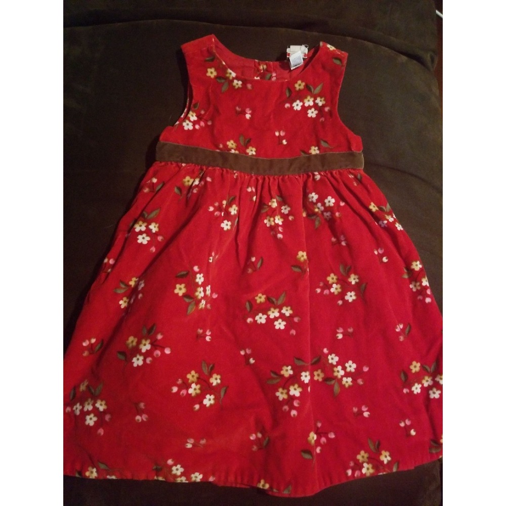 Original gap 2006 red Christmas dress floral 2t‎